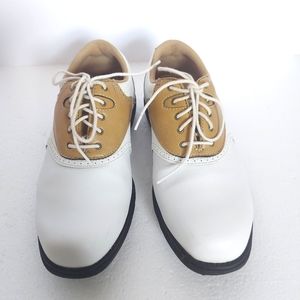 Women's Lites Etonic Golf Shoes - Sz 8 M - Style EW8800-5 Like New White/Tan